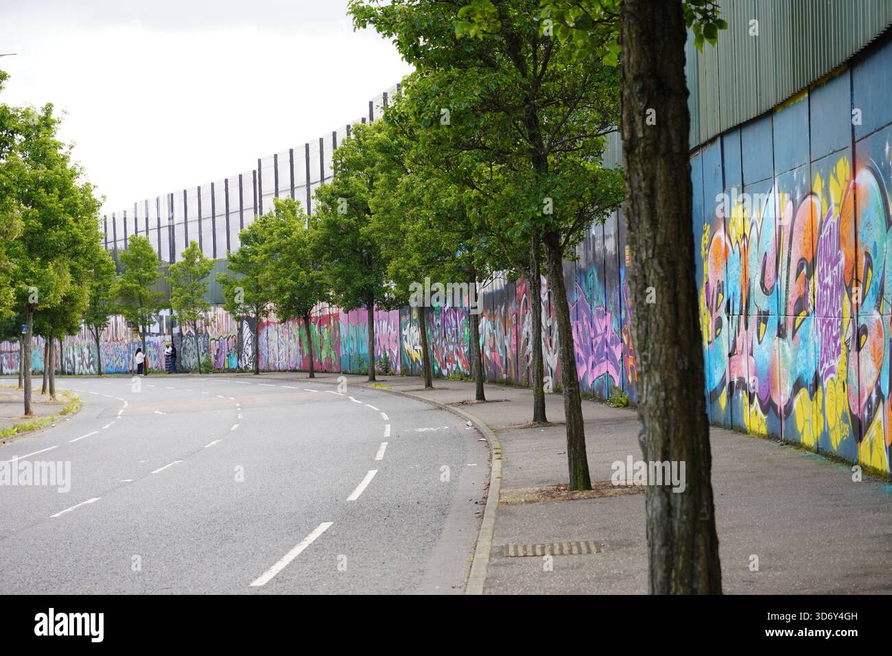 Die Probleme, politische Wandbilder in Belfast. Stockfoto