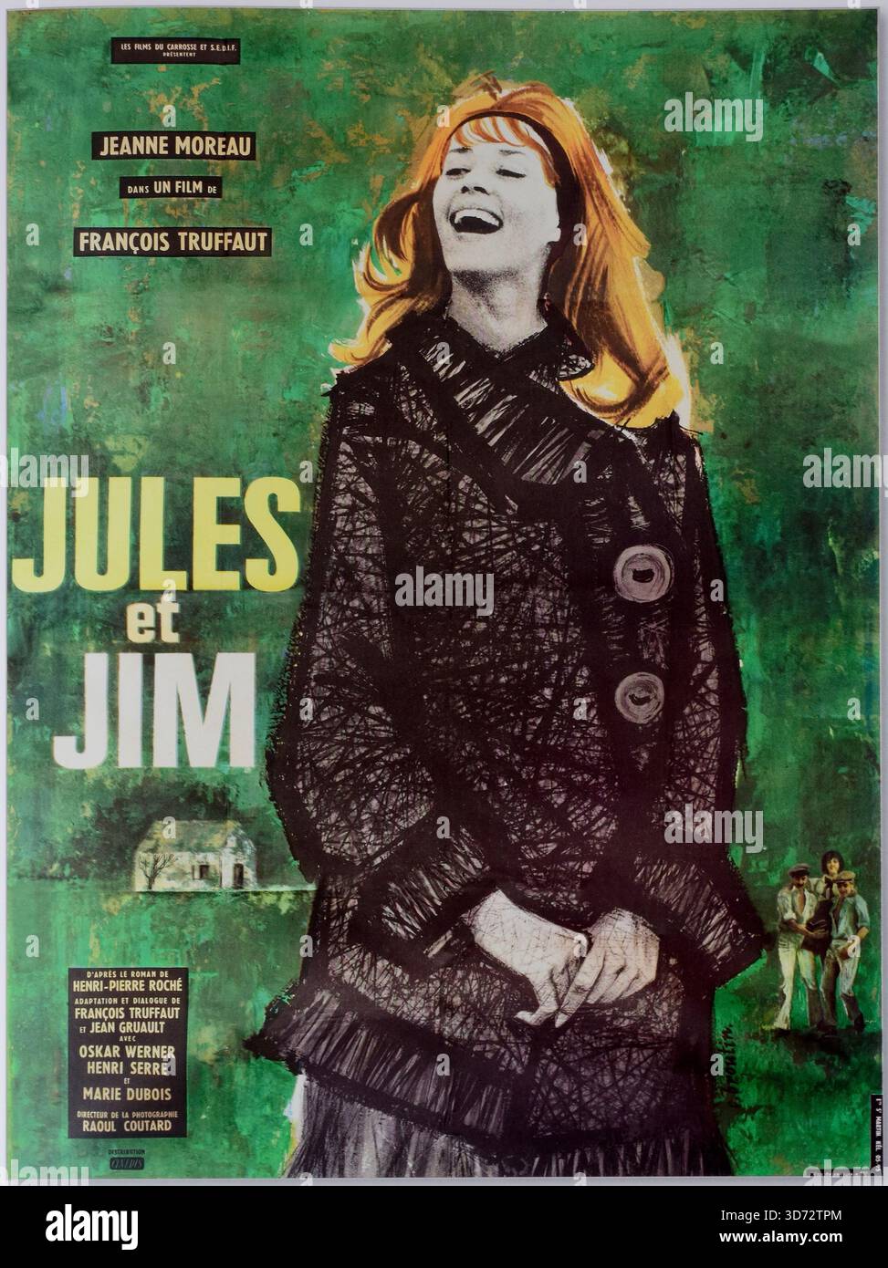 Affiche Cinéma Jules Et Jim - Poster Haute Qualité 60x80 Cm - Neuf Sous Film