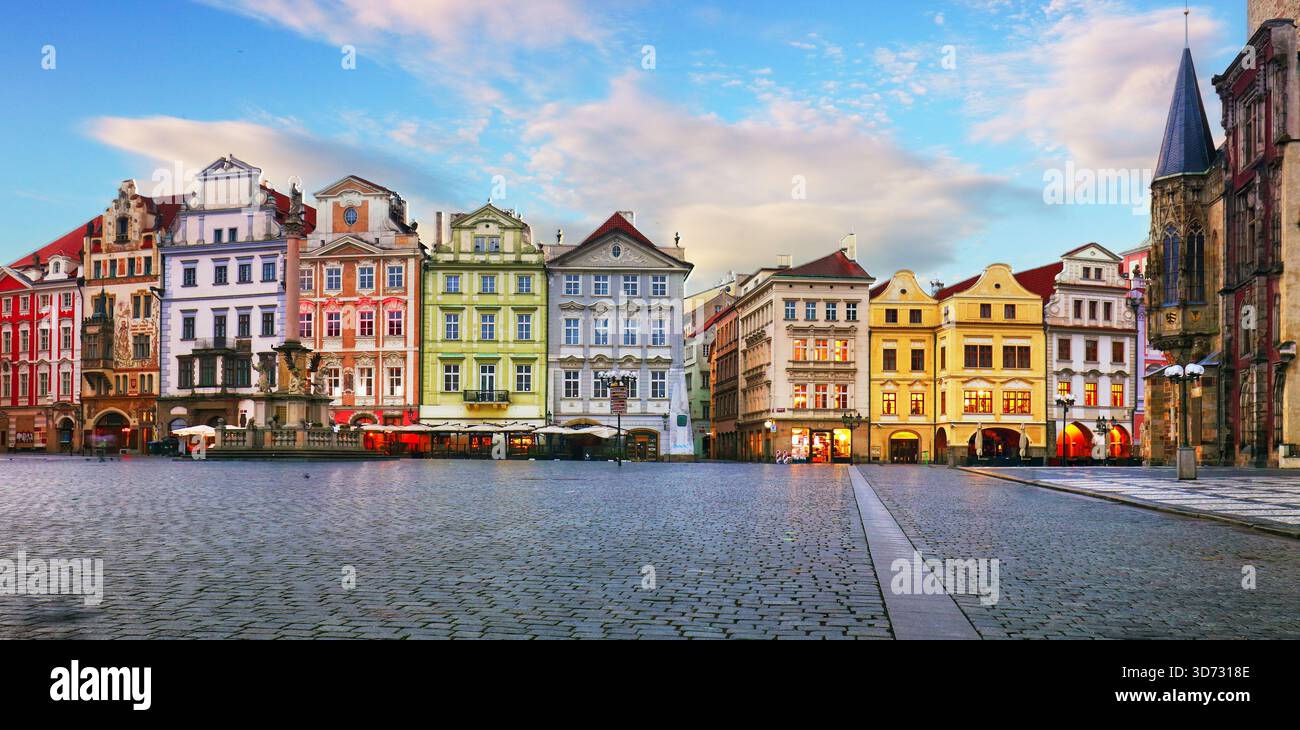 Turm des Alten Rathauses am Altstädter Ring, UNESCO, Altstadt, Prag, Tschechische Republik (Tschechien), Europa Stockfoto