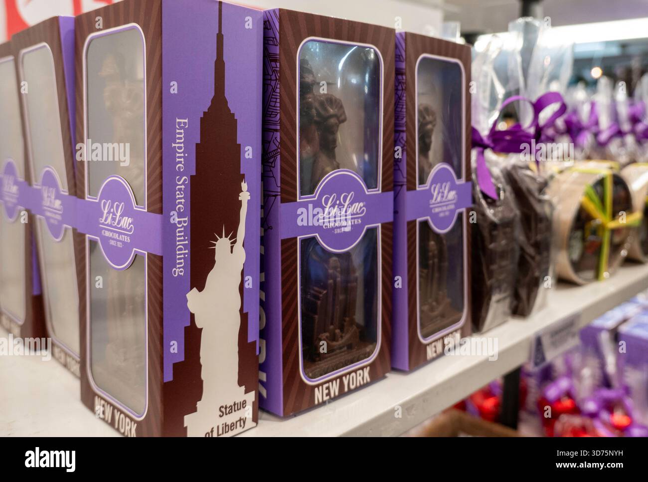 Li-Lac Chocolates ist Manhattans ältestes Chocolate House - seit 1923 - mit einem Geschäft im Grand Central Terminal Market, New York City, USA 2024 Stockfoto