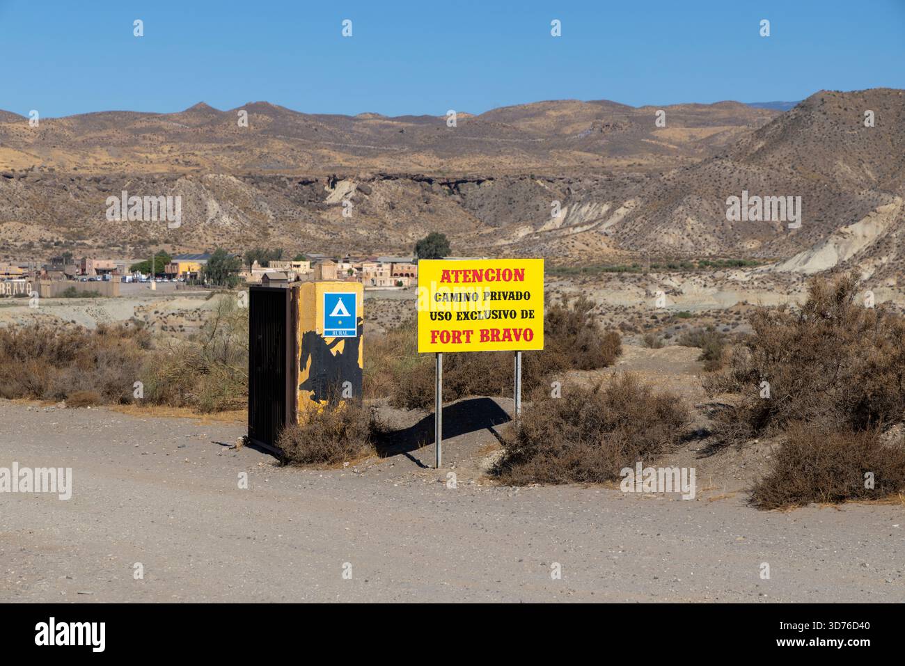 Fort Bravo Texas Hollywood Freizeitpark in Tabernas Desert, Almeria, Spanien, Europa Stockfoto