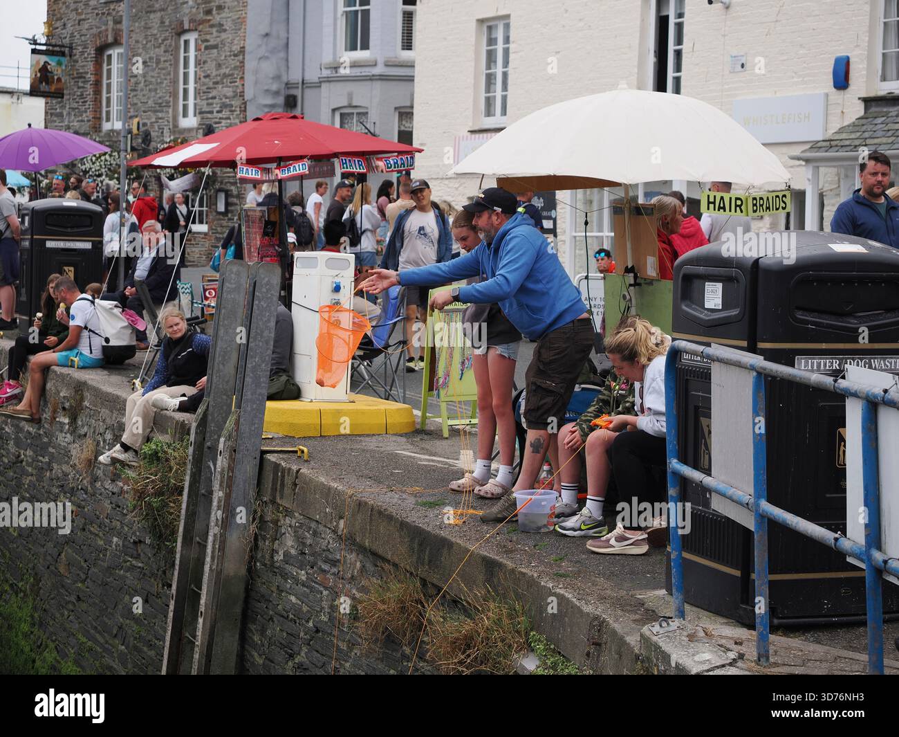 Padstow Sommerurlaub in Cornwall, Großbritannien Stockfoto