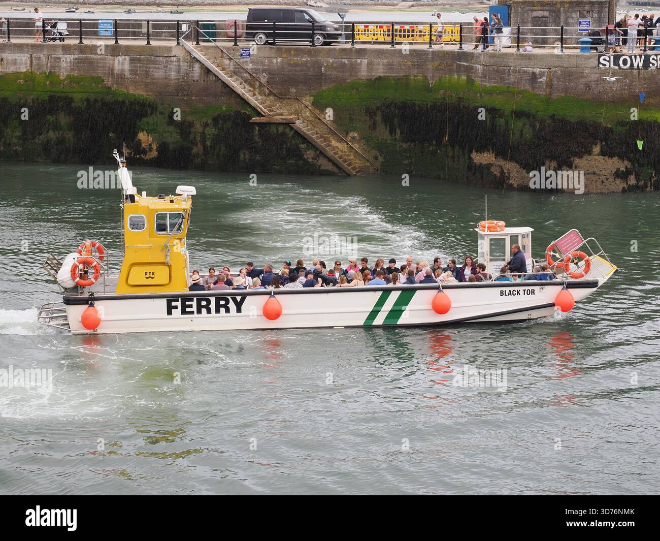 Padstow Sommerurlaub in Cornwall, Großbritannien Stockfoto