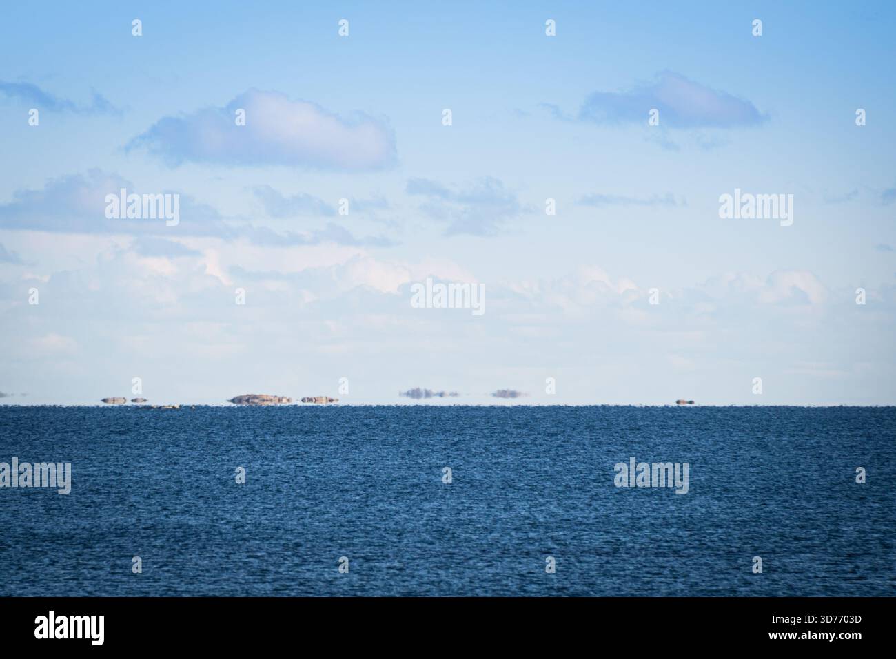 Mirage auf See Stockfoto