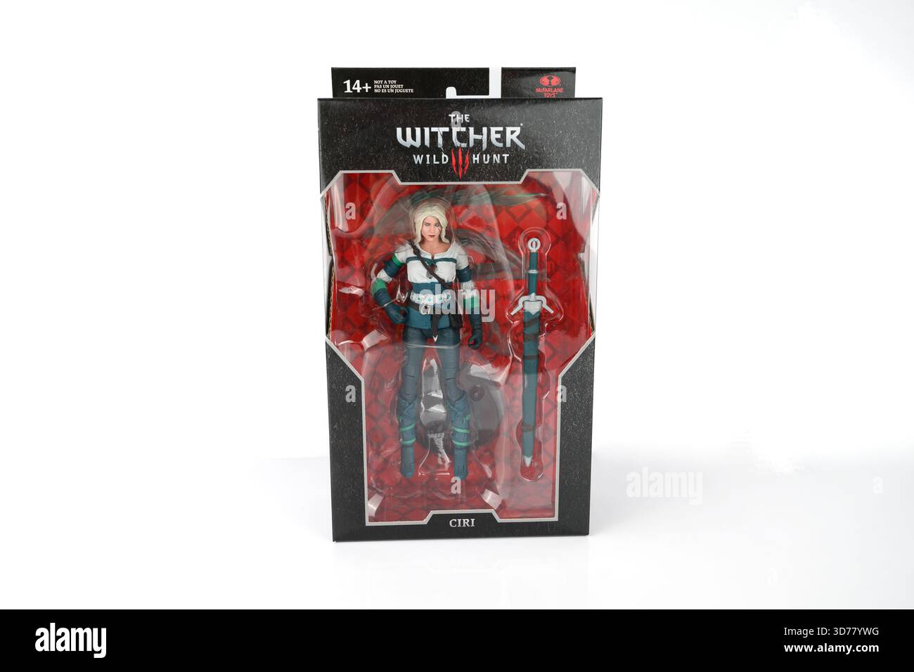 Ciri Actionfigur in Box aus The Witcher 3: Wild Hunt - Wales, Großbritannien - 31. Oktober 2025 Stockfoto