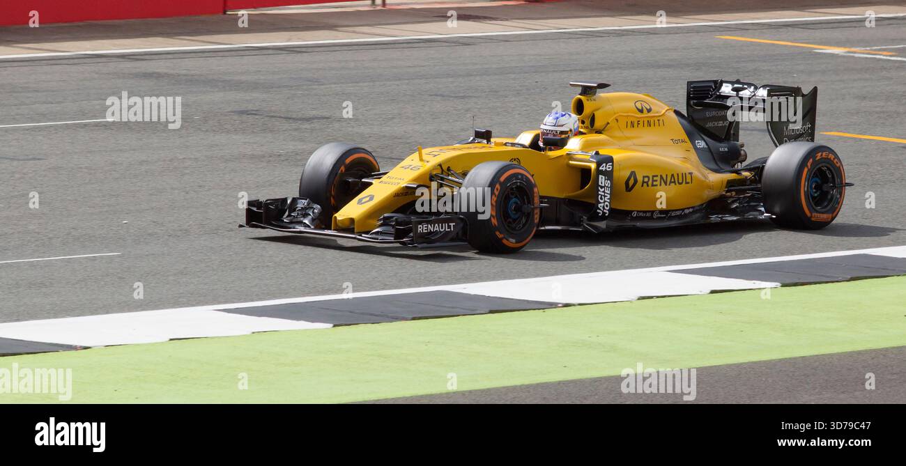 Der Renault F1-Wagen 2016 Stockfoto