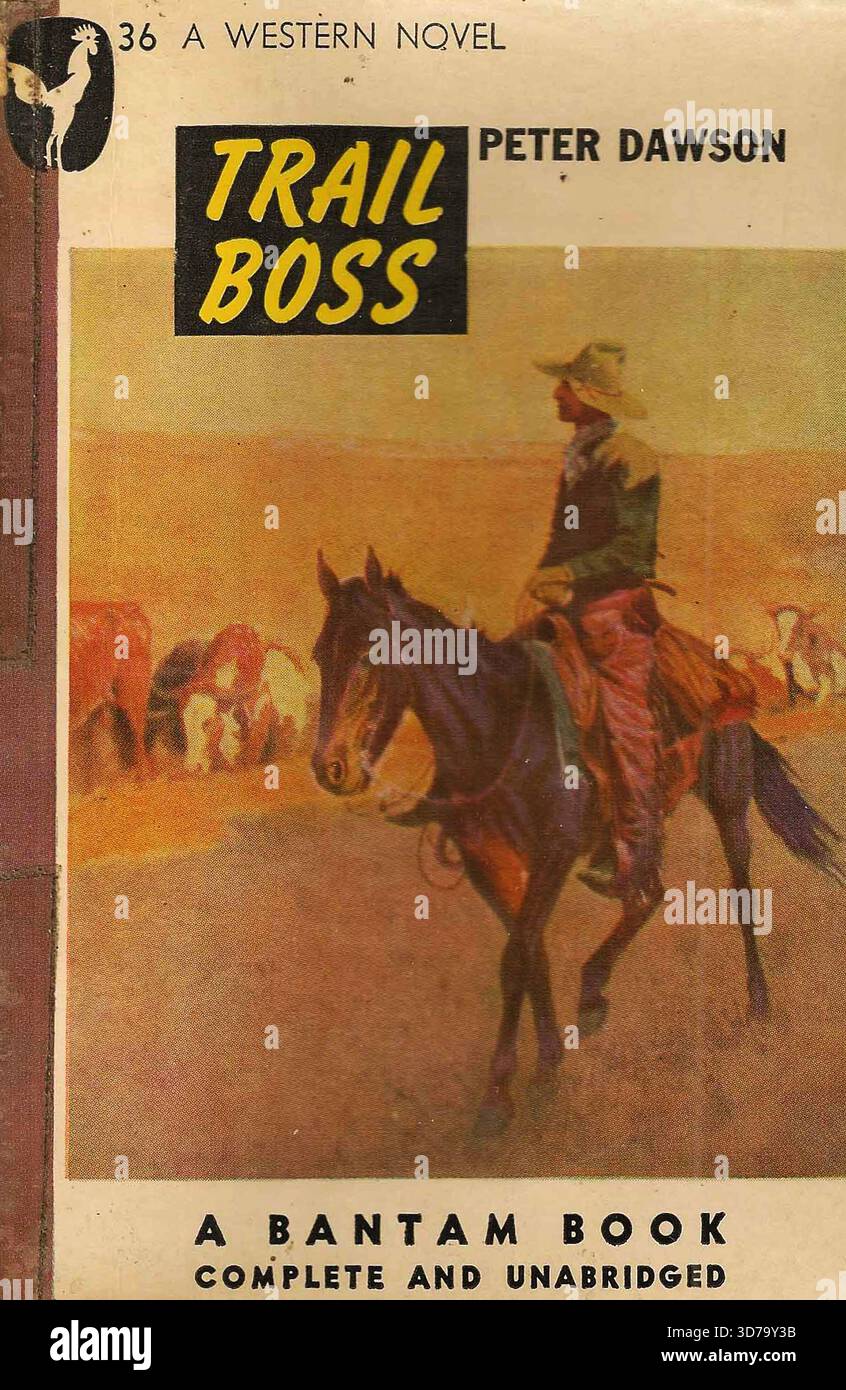 Peter Dawson - Trail Boss. Bantam-Bücher 36, 1946' Stockfoto