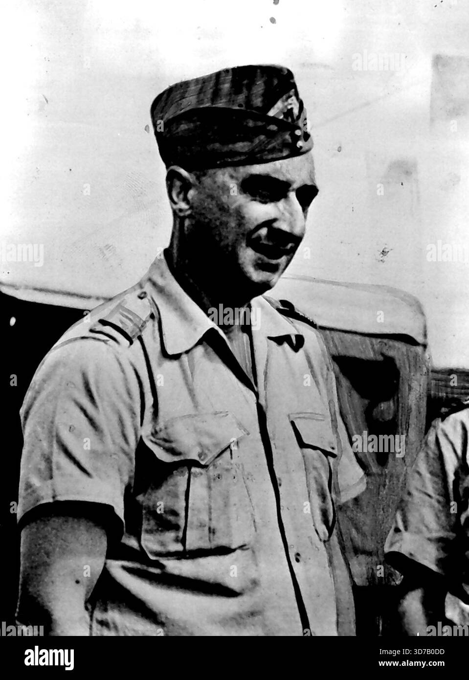 Verteidiger von Dien Bien Phu: Colonel de CastriesIn Kommando über französische und vietnamesische Truppen, die Dien Bien Phu im Indo-China-Krieg verteidigen. Mai 1953. (Foto mit Kameradruck) Stockfoto