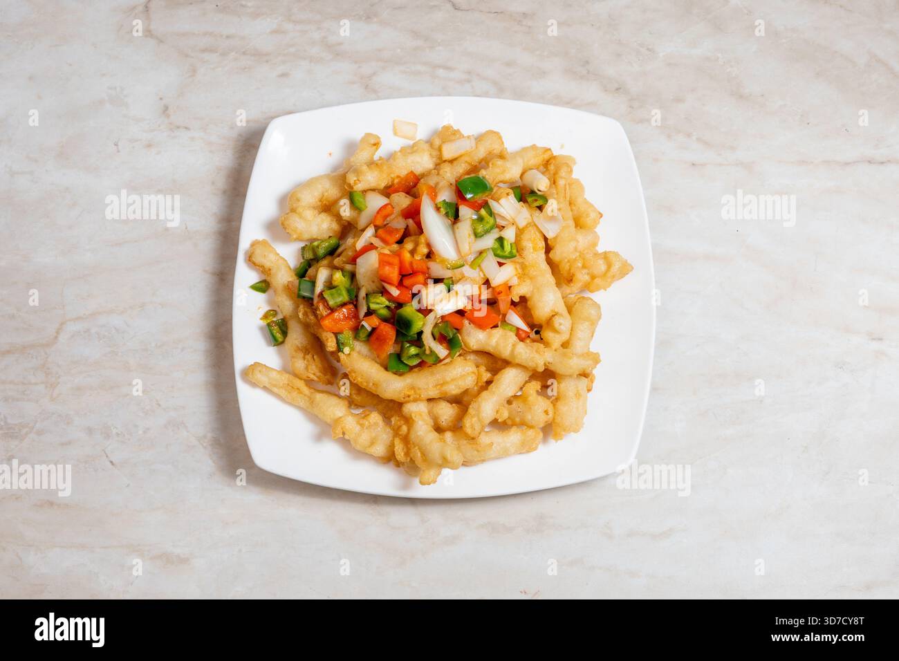 Salz Pfeffer Calimare Stockfoto