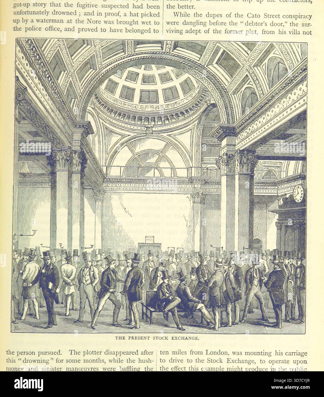 Die Aktuelle Börse 1887 Stockfoto