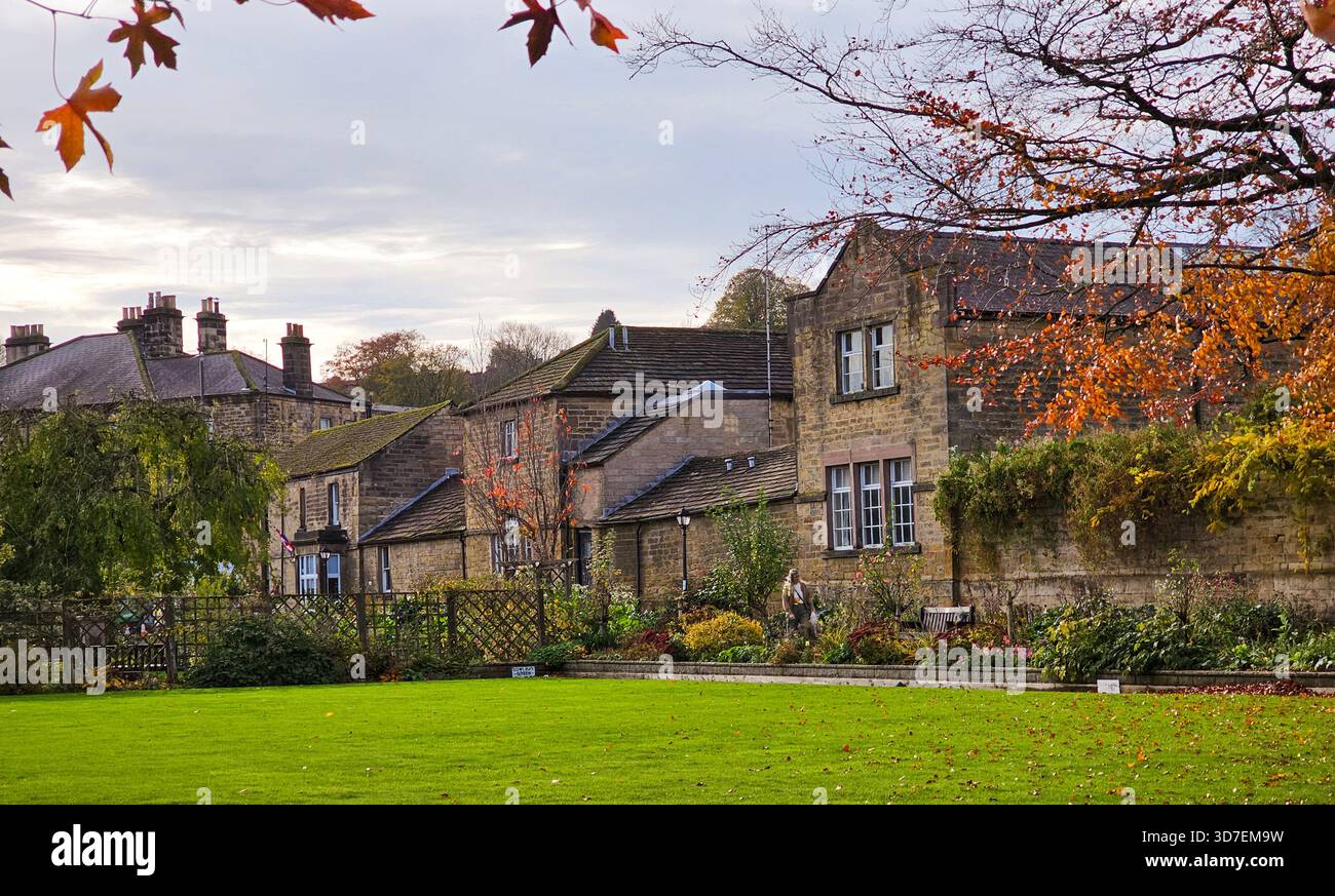 Bath Gardens, Bakewell, Peak District, Derbyshire - Smartphone-aufgenommenes Stockfoto