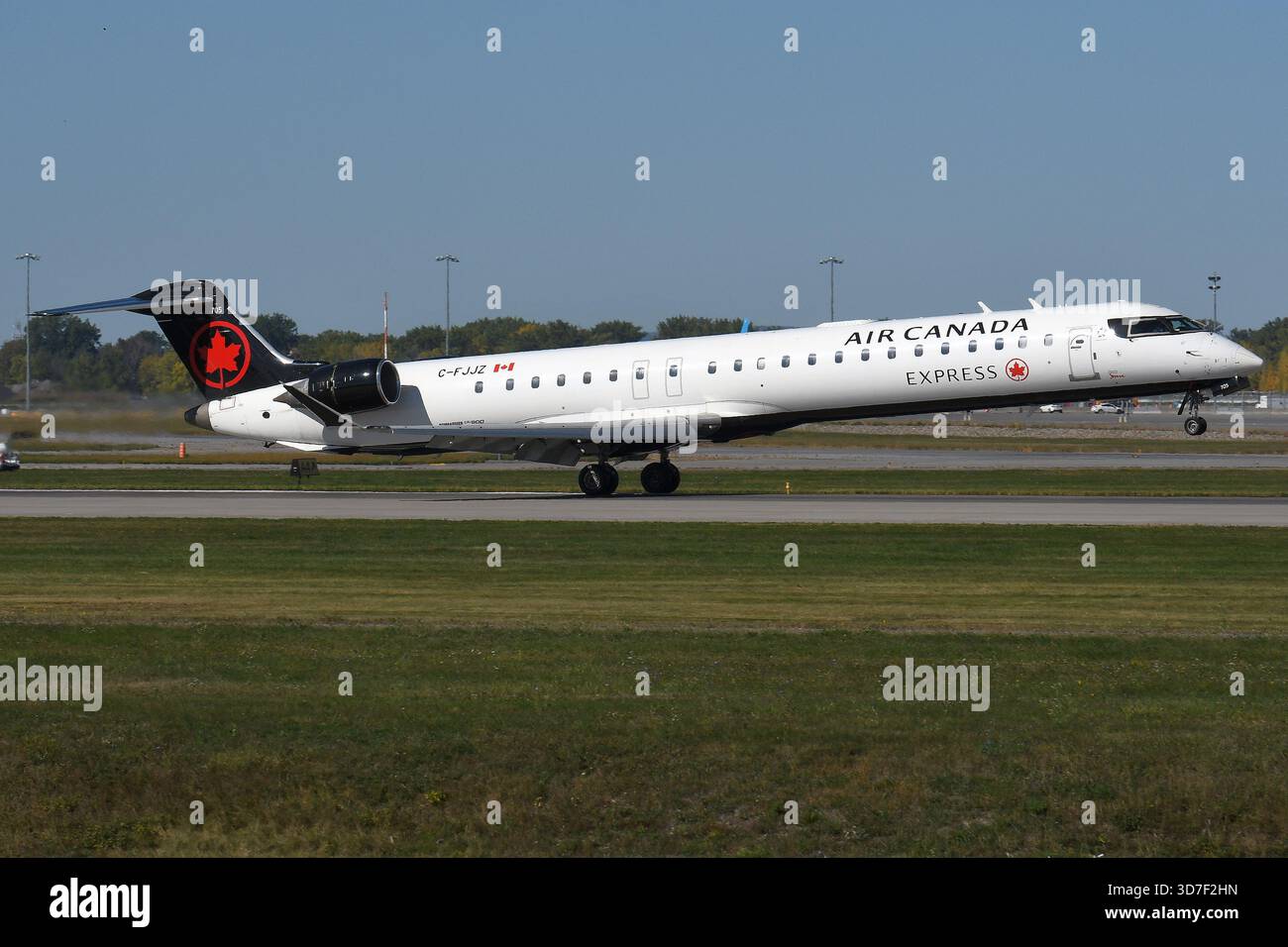 AIR CANADA EXPRESS BOMBARDIER CRJ-900LR C-FJJZ. Stockfoto