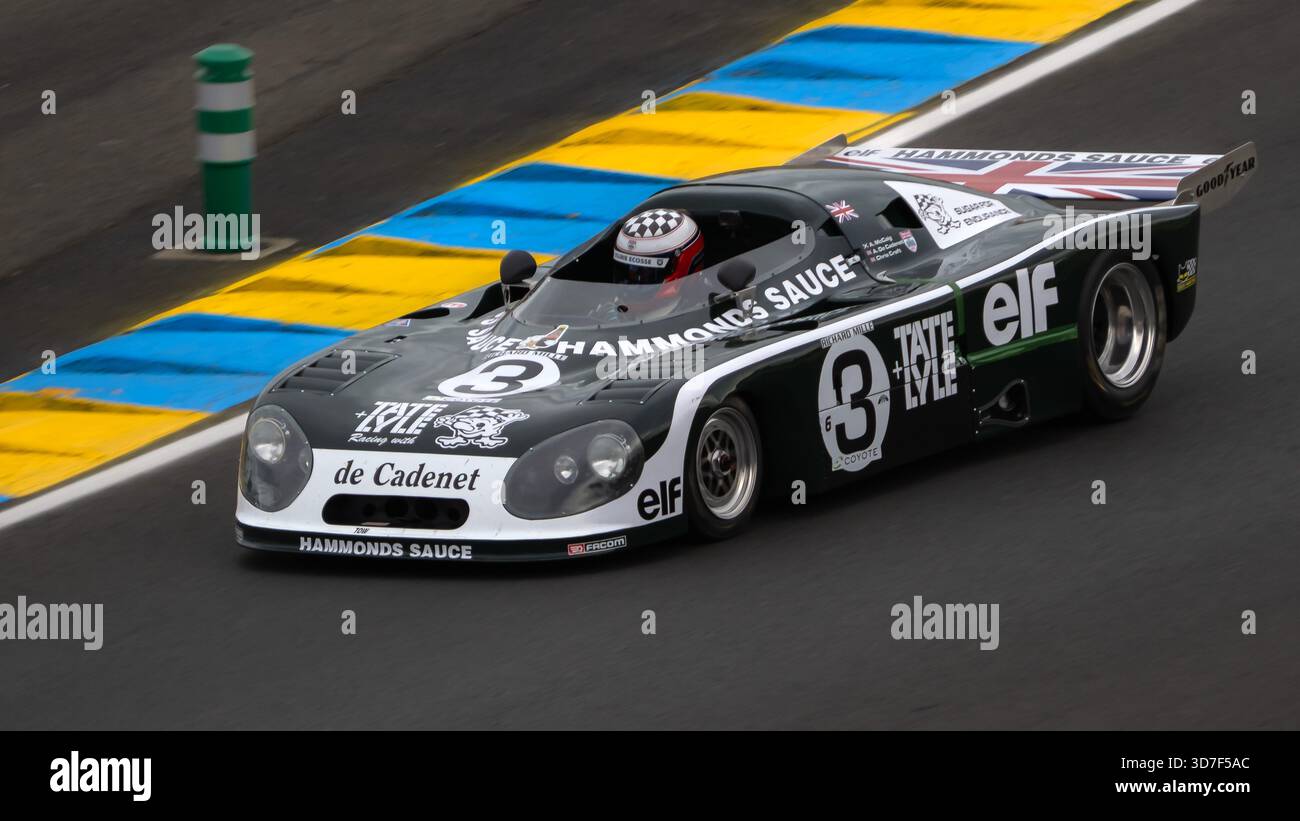 Le Mans, Frankreich - 06-30-2023: 24h Classic Race, de Cadenet LM del (1977) Stockfoto