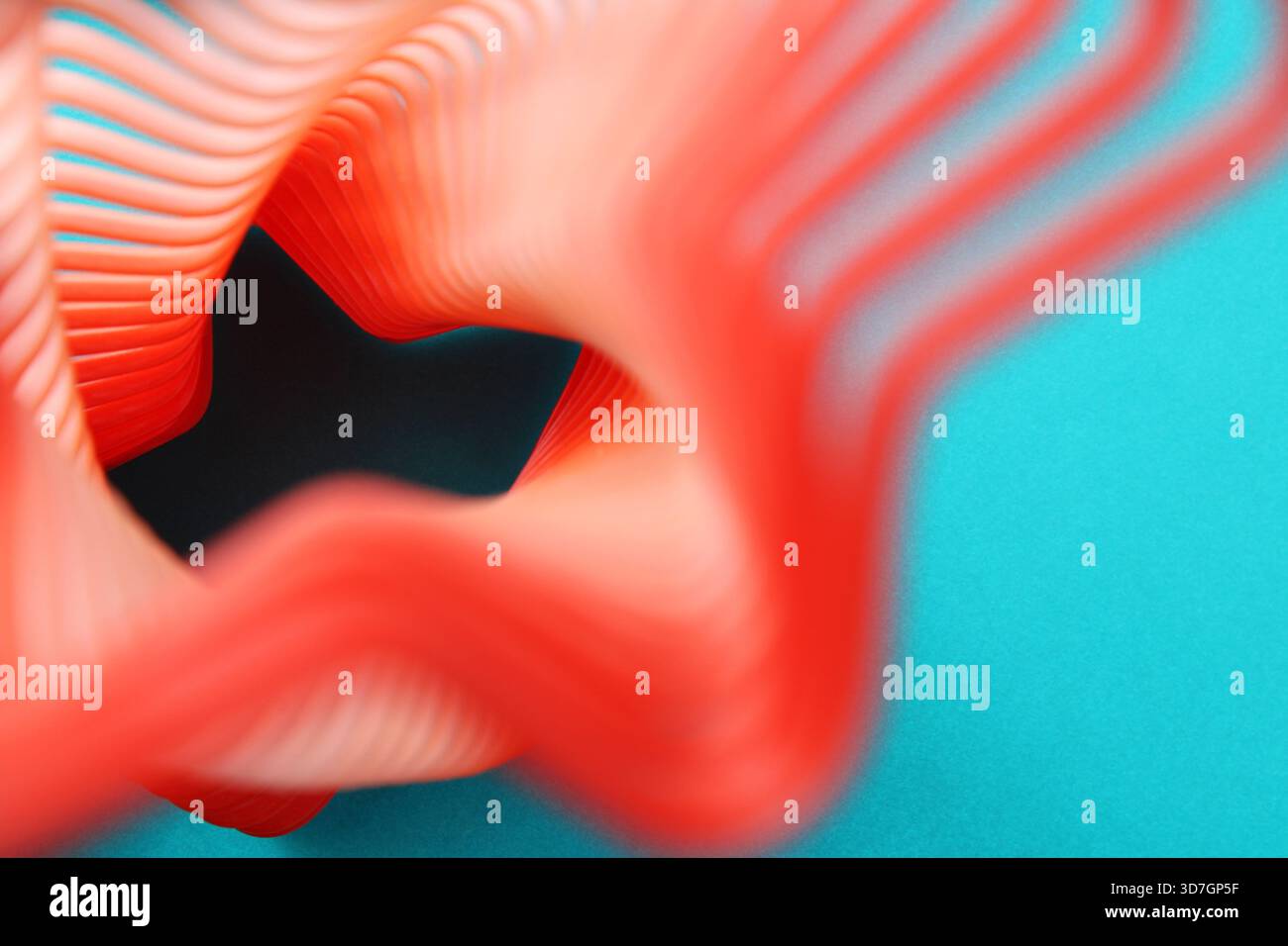 Abstrakter Hintergrund mit einer gedrehten sternförmigen Feder Stockfoto