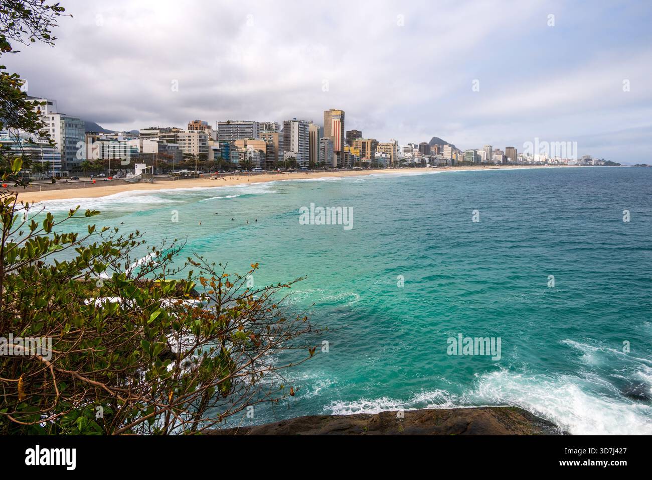 Copacabana Beach, Rio de Janiero, Brasilien Stockfoto
