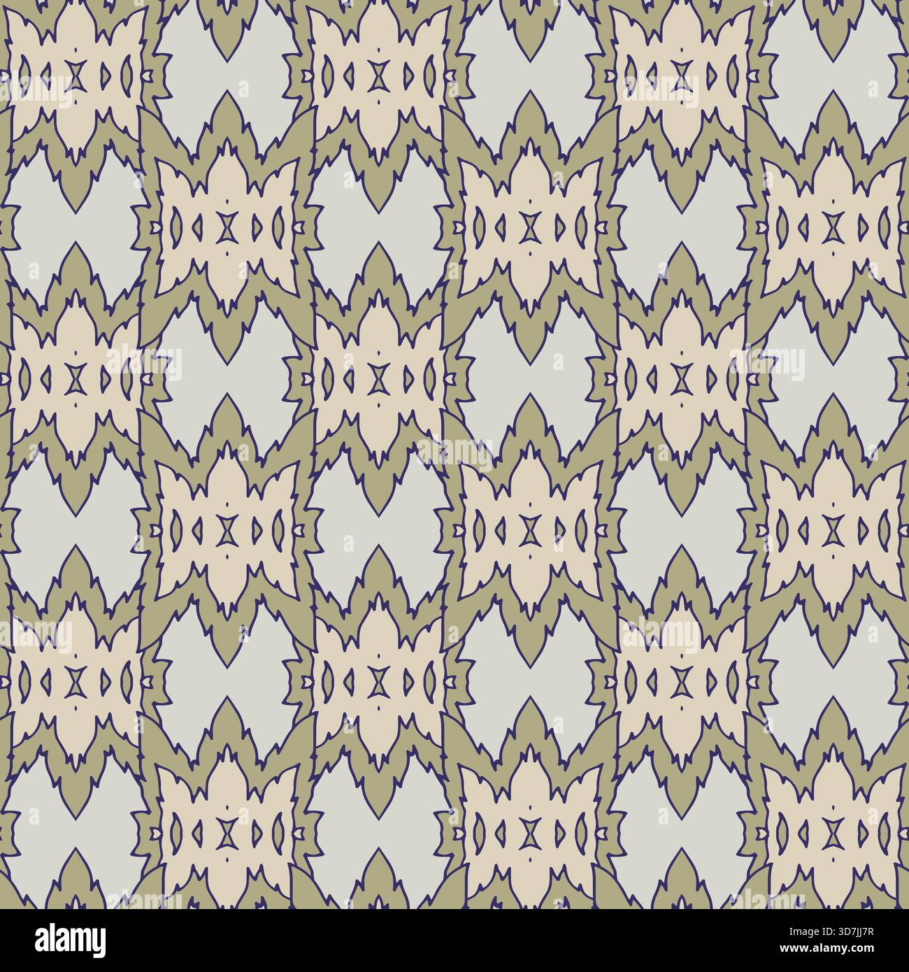 Abstraktes, Vom Volk Inspiriertes Geometrisches Muster Stock Vektor