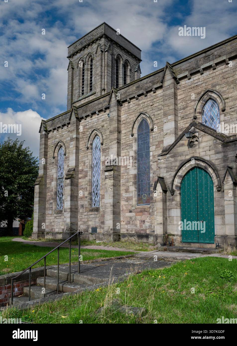 St Nicholas' Church ehemalige Pfarrkirche an der Kreuzung von Barton Road und Victoria Street. Hereford, Herefordshire, England, Vereinigtes Königreich Stockfoto