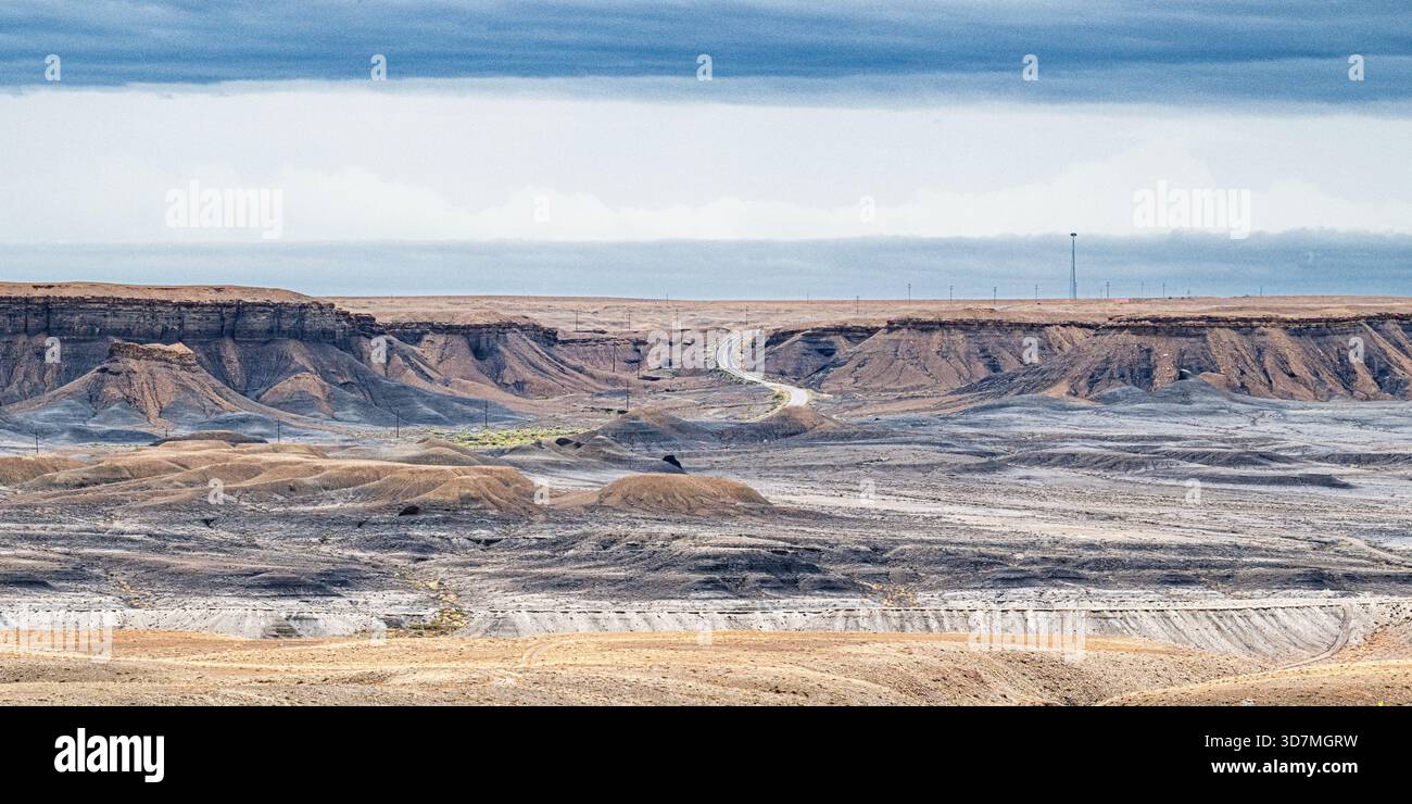Colorado Plateau Landschaft mit Highway Stockfoto