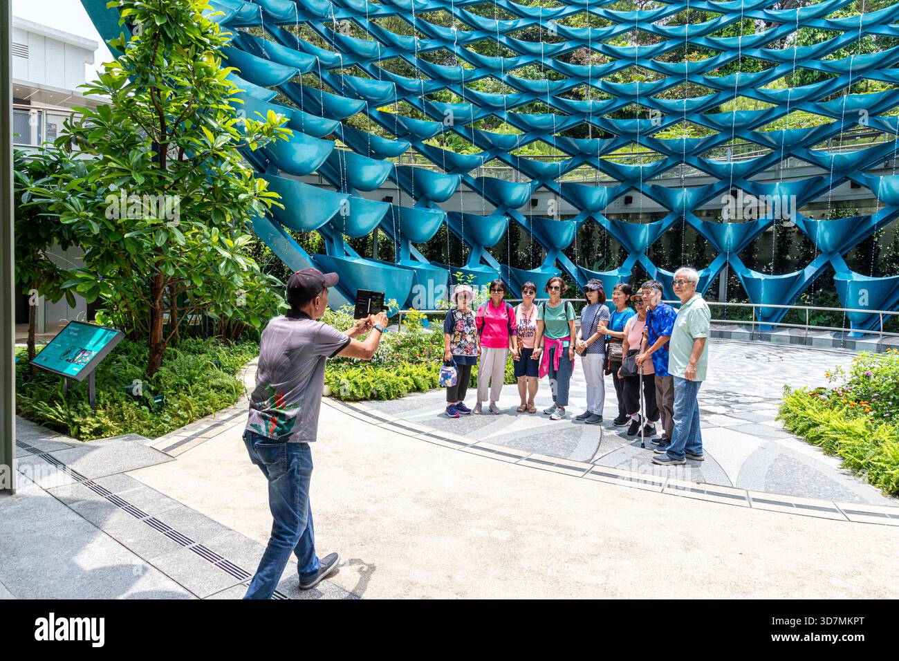 Symphony Streams Skulptur in Sensoryscape, Sentosa Island, Singapur, Südostasien Stockfoto