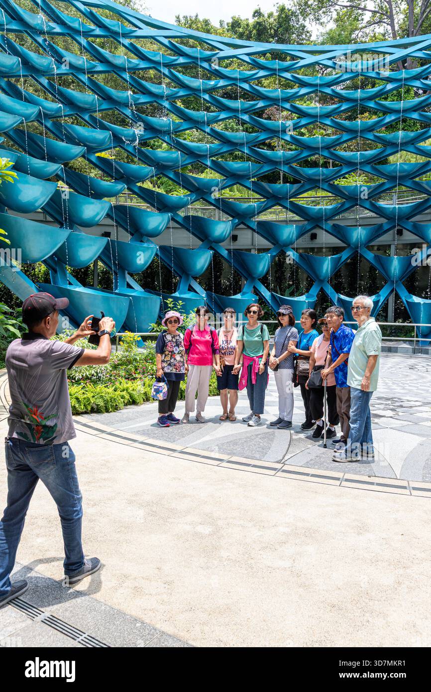 Symphony Streams Skulptur in Sensoryscape, Sentosa Island, Singapur, Südostasien Stockfoto