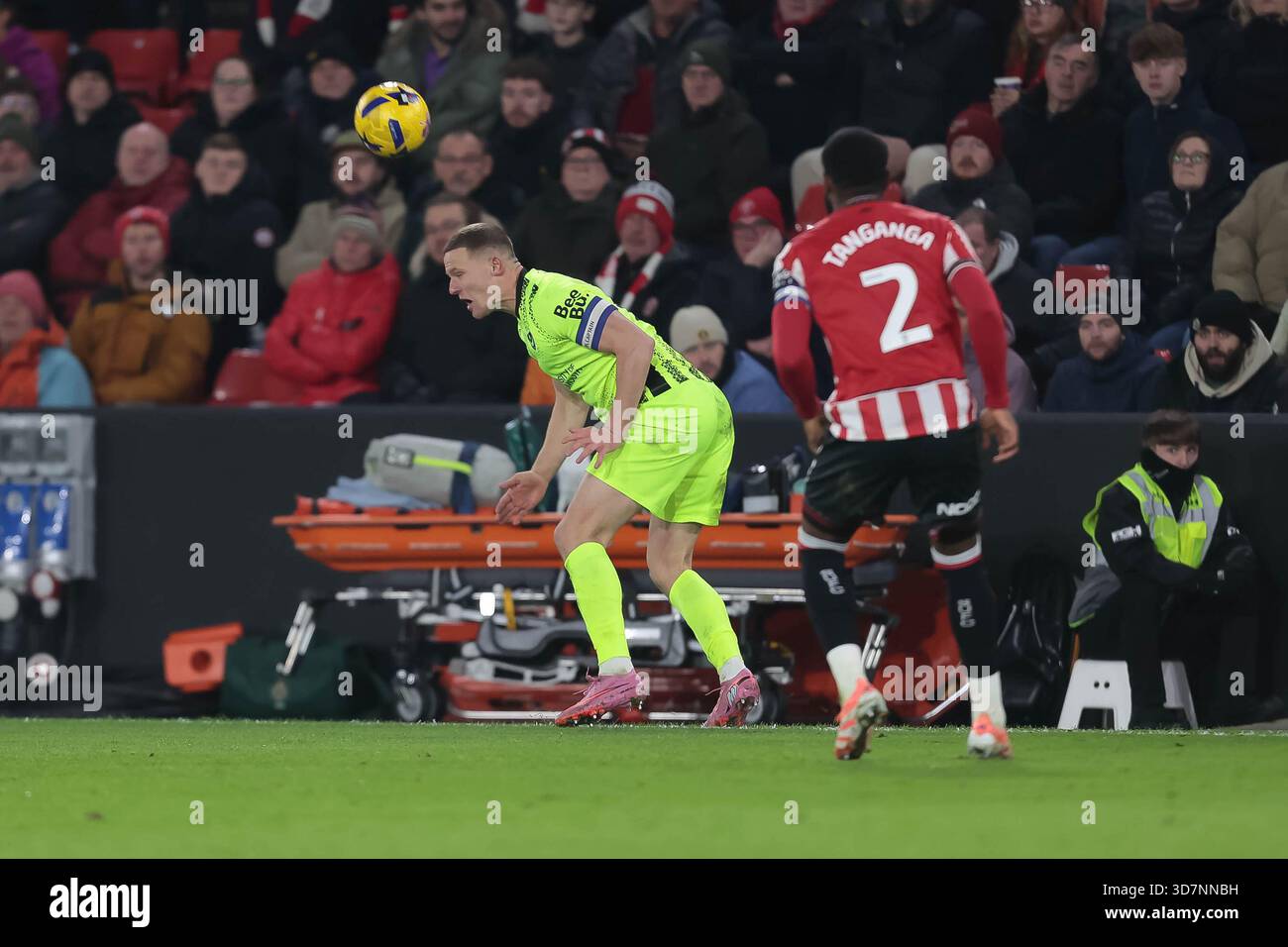 Während des Sky Bet Championship-Spiels zwischen Sheffield United und Portsmouth in der Bramall Lane, Sheffield am Mittwoch, den 26. November 2025. (Foto: Simon Hall | MI News) Credit: MI News & Sport /Alamy Live News Stockfoto
