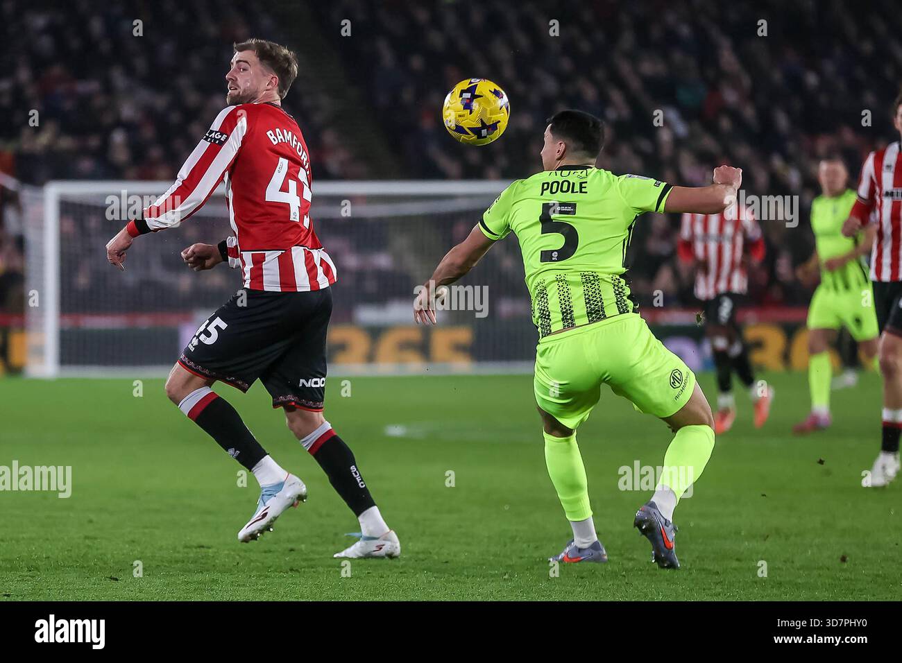 Während des Sky Bet Championship-Spiels zwischen Sheffield United und Portsmouth in der Bramall Lane, Sheffield am Mittwoch, den 26. November 2025. (Foto: Simon Hall | MI News) Credit: MI News & Sport /Alamy Live News Stockfoto