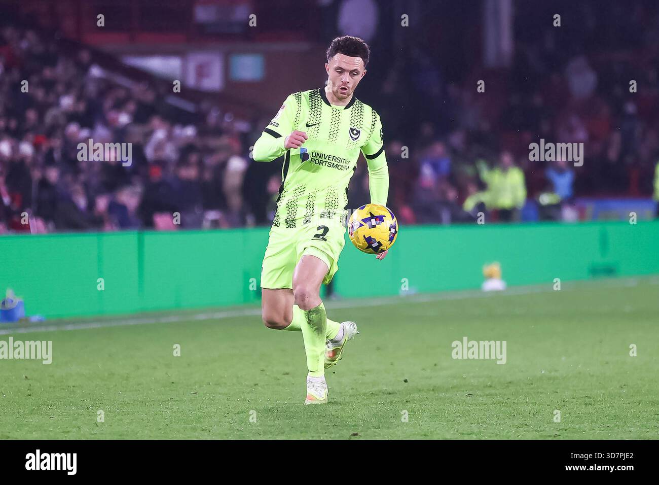 Während des Sky Bet Championship-Spiels zwischen Sheffield United und Portsmouth in der Bramall Lane, Sheffield am Mittwoch, den 26. November 2025. (Foto: Simon Hall | MI News) Credit: MI News & Sport /Alamy Live News Stockfoto