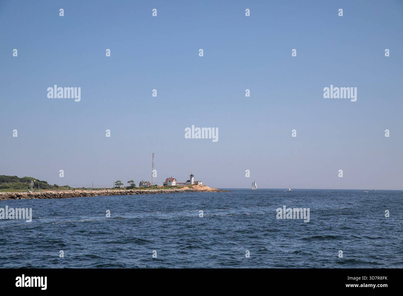 Leuchtturm, Gloucester, Massachusetts. Stockfoto