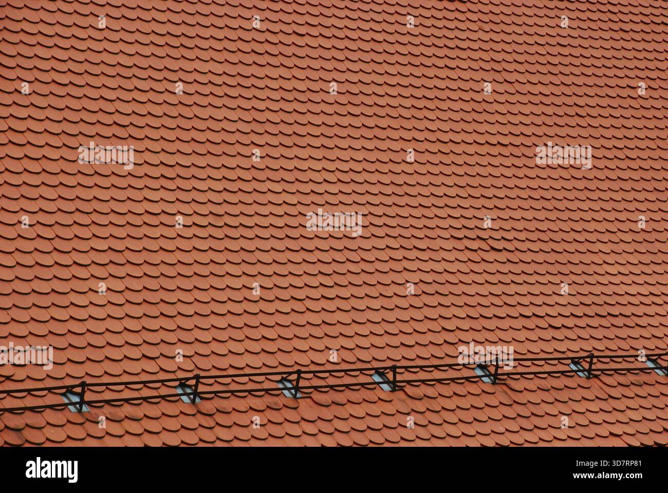 Neue Red Roof Covers Textur Stockfoto