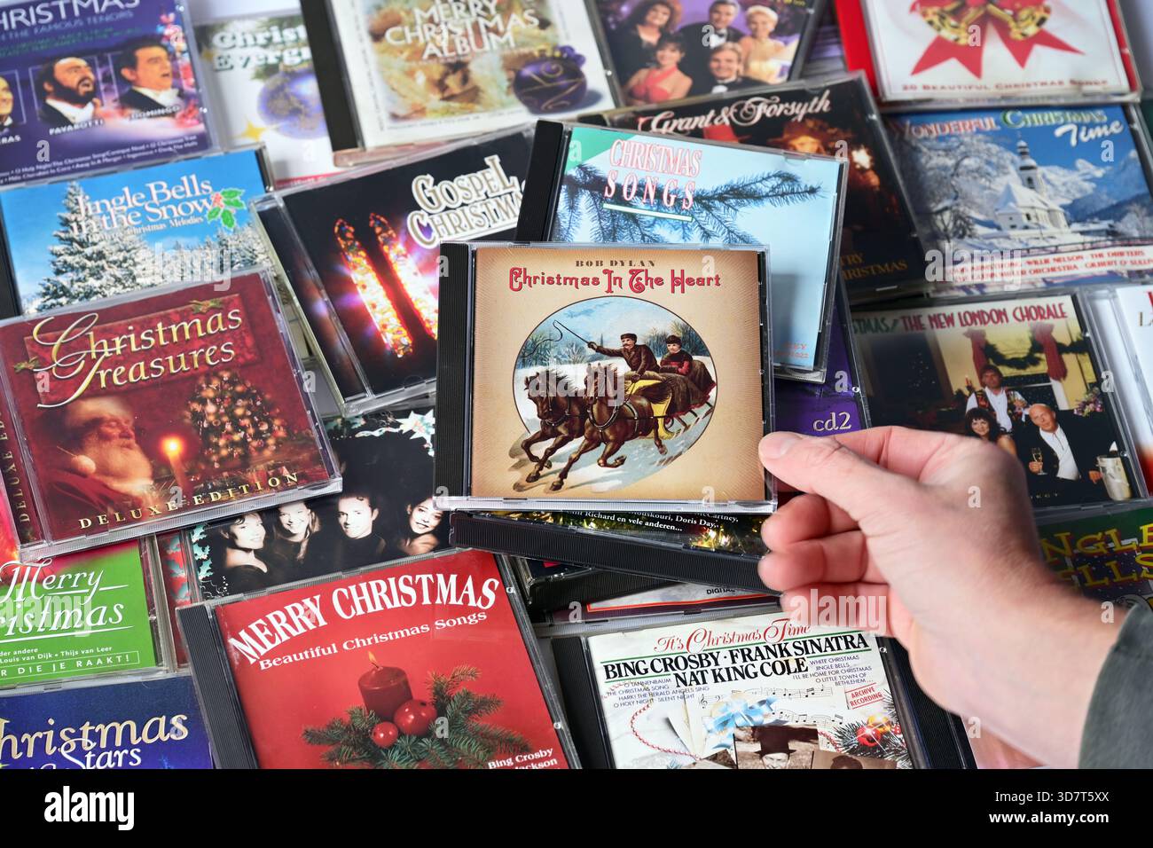 CD: Bob Dylan - Weihnachten im Herzen Stockfoto