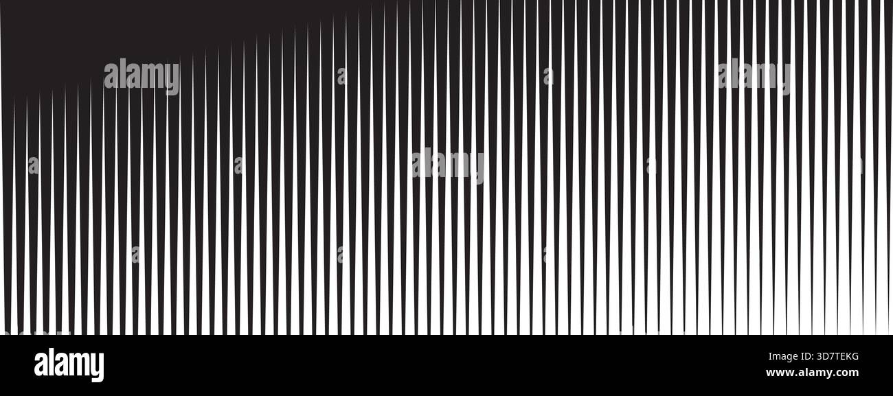 Halbtonhintergrund für den Streifenübergang. Abstrakte geometrische BG mit parallelen Linien Stock Vektor