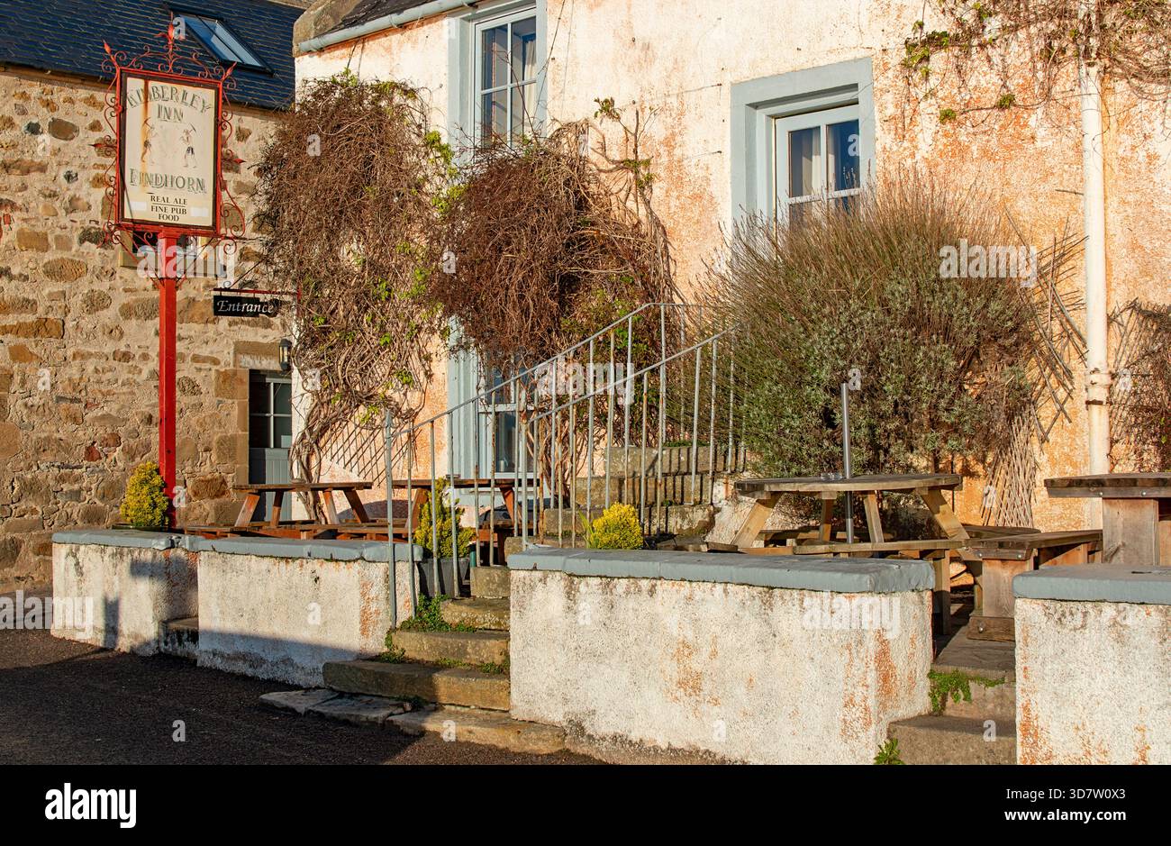 Kimberley Inn Fondhorn Moray Scotland der Sitzbereich im Freien Stockfoto