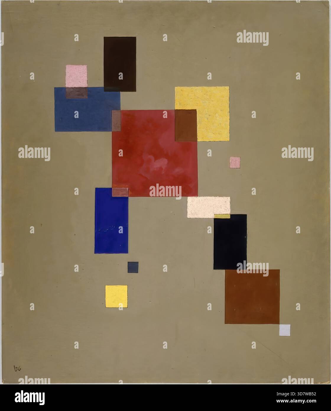 13 Rechtecke, 1930 von Wassily Kandinsky Stock Vektor