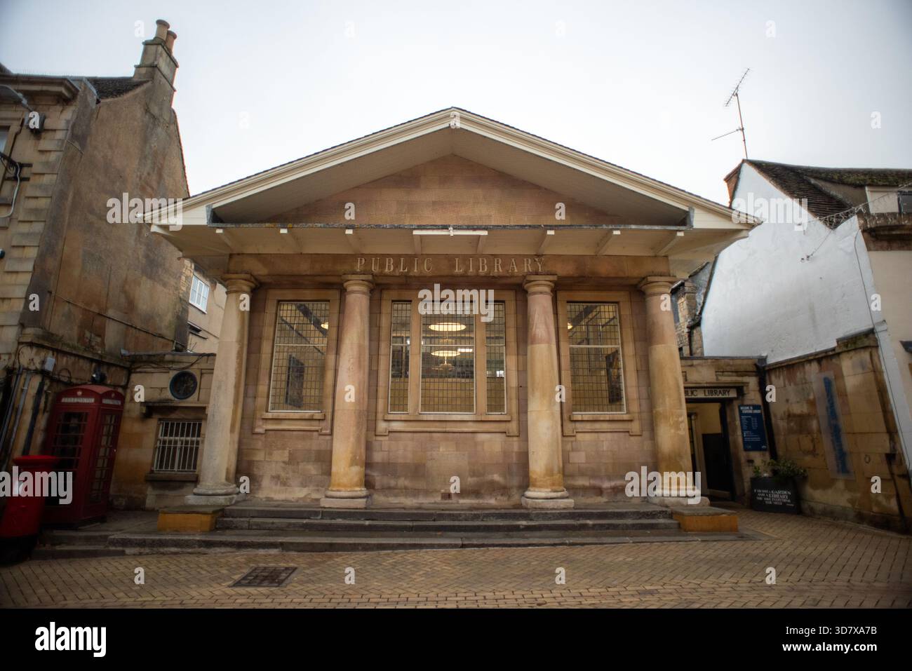 Stamford, 24. November 2025: Marktstadt in Lincolnshire Stockfoto
