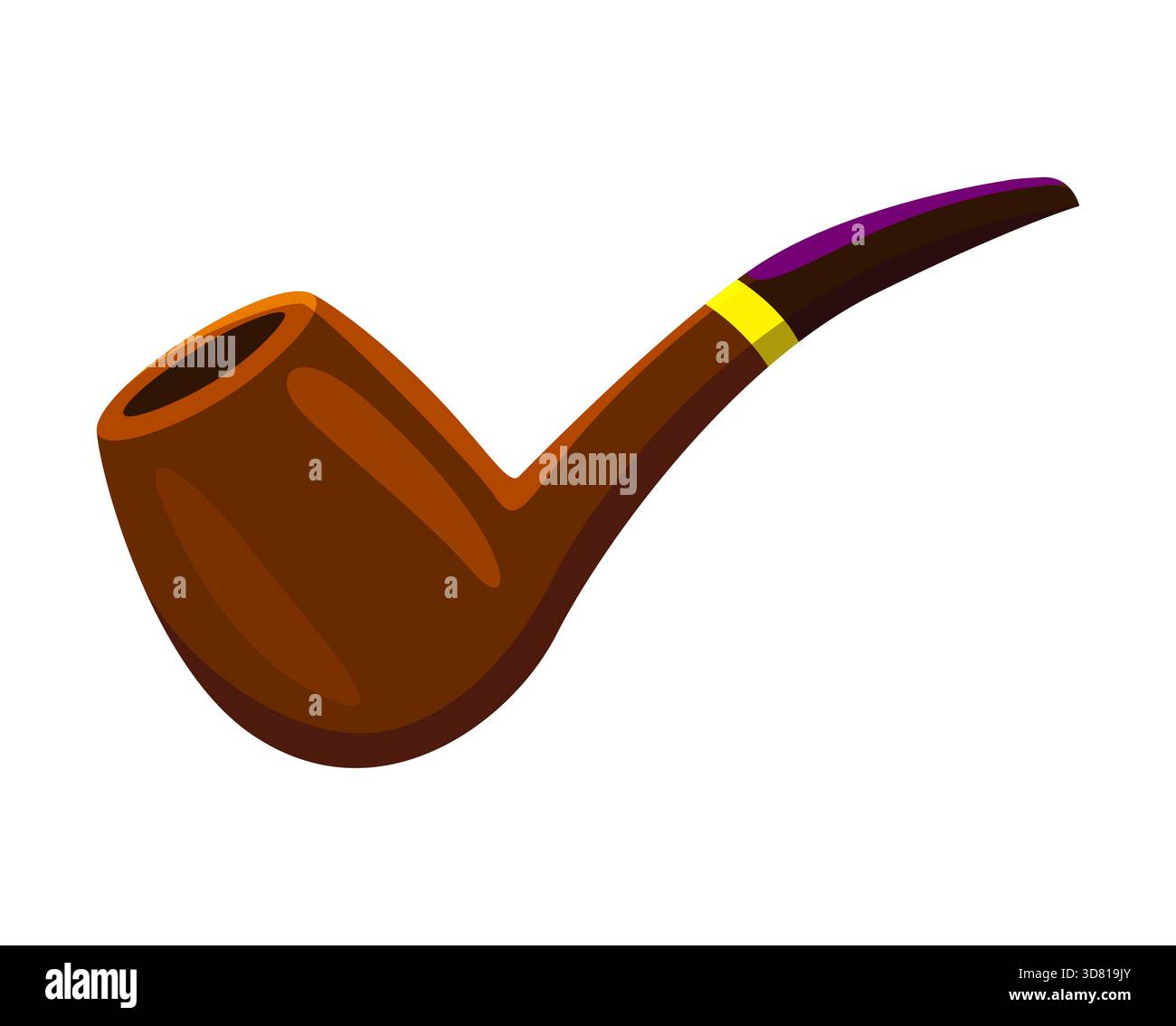 karikatur karibik Piraten Rauchen Pfeife Foto-Kabine Maske. Filibuster Piraten Party Maske, Korsair Kinder Foto Kabine isolierte Vektor Requisite. Karnevalskostüm des Buccaneer-Kapitäns mit hölzerner Rauchpfeife Stock Vektor