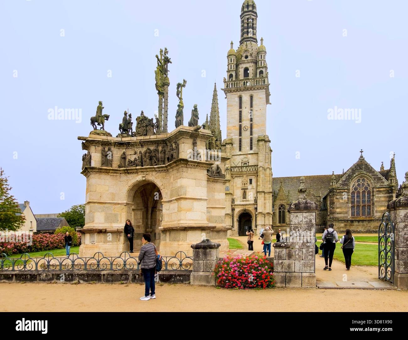 Calvary in Playben, Bretagne, Frankreich Stockfoto