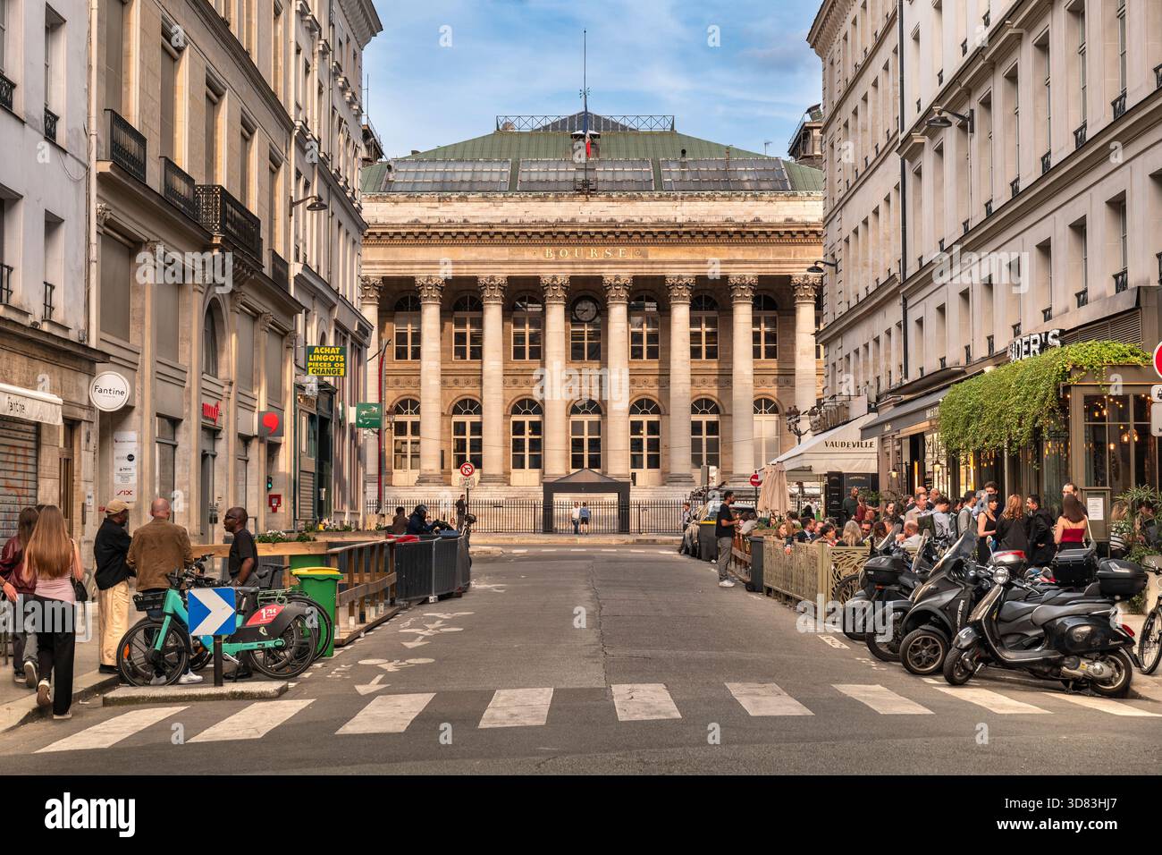 Paris France Börse Gebäude Stockfoto