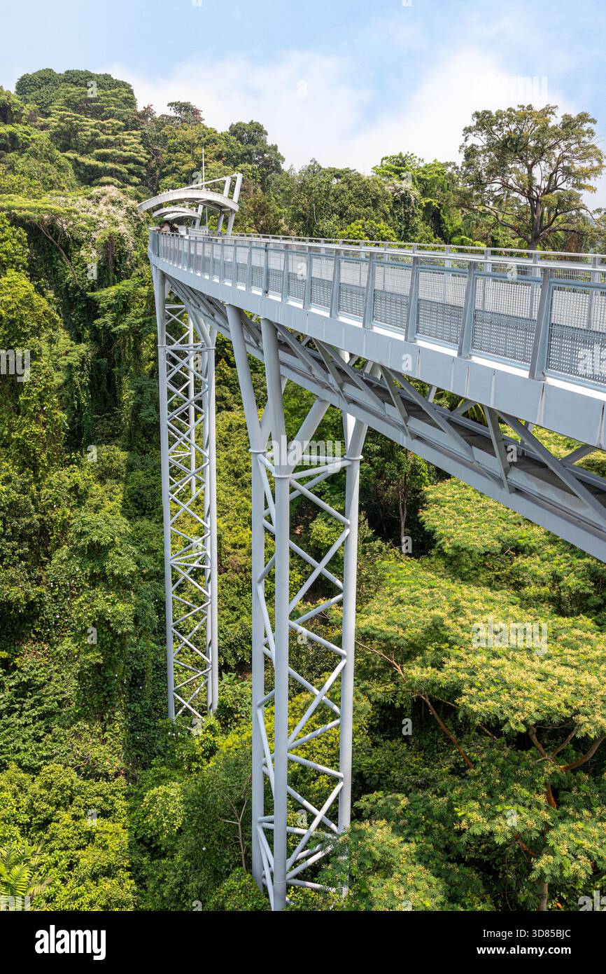 Der Fort Siloso Skywalk auf Sentosa Island, Singapur, Südostasien Stockfoto