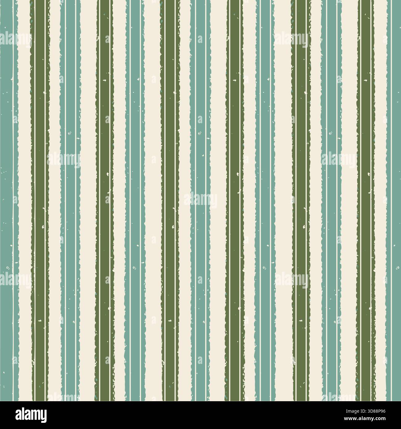 Vertikales Streifenmuster im Vintage-Stil in Salbeigrün Stock Vektor