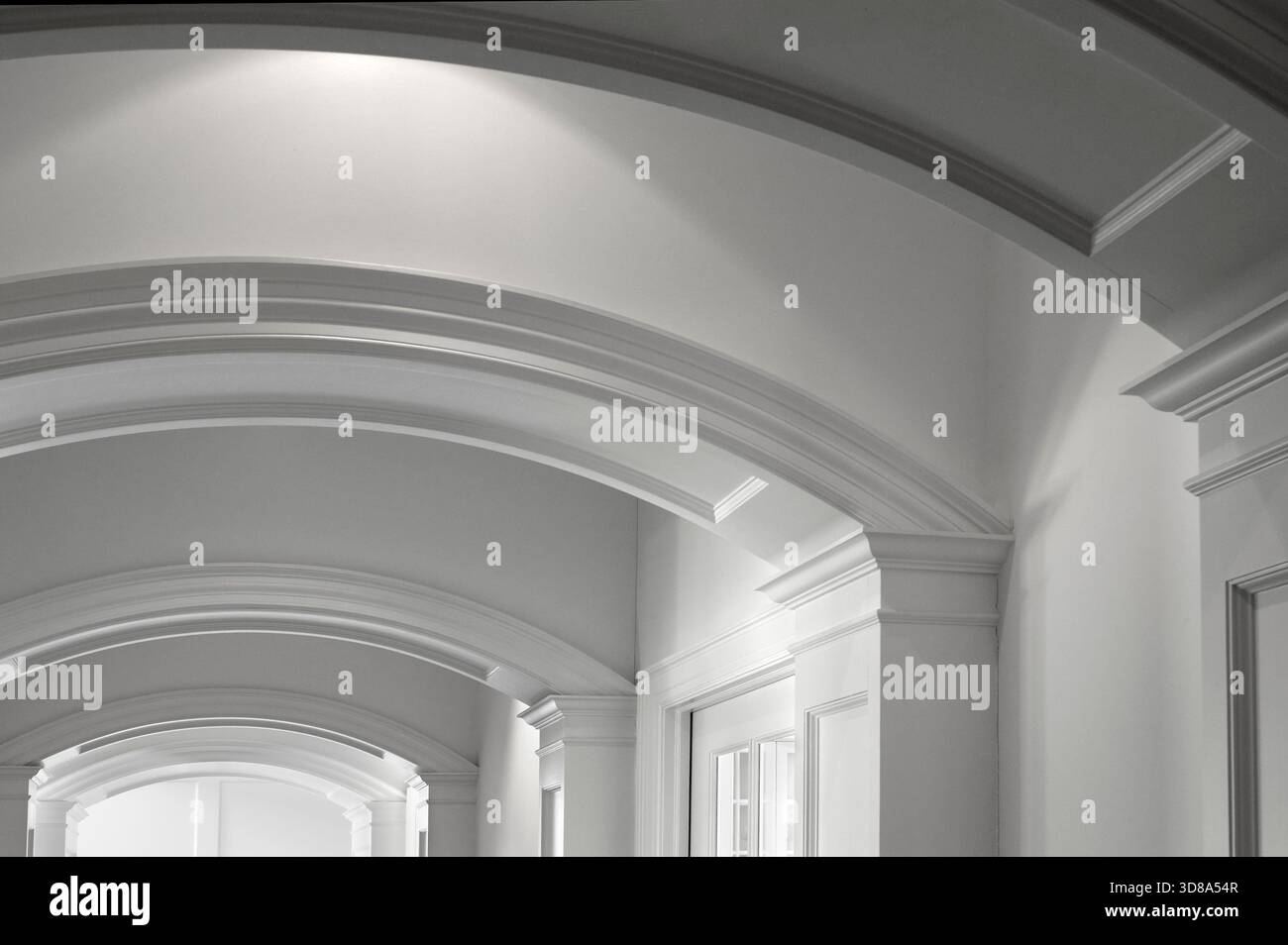 Bogendetail in einem teuren Haus, Pennsylvania, USA Stockfoto