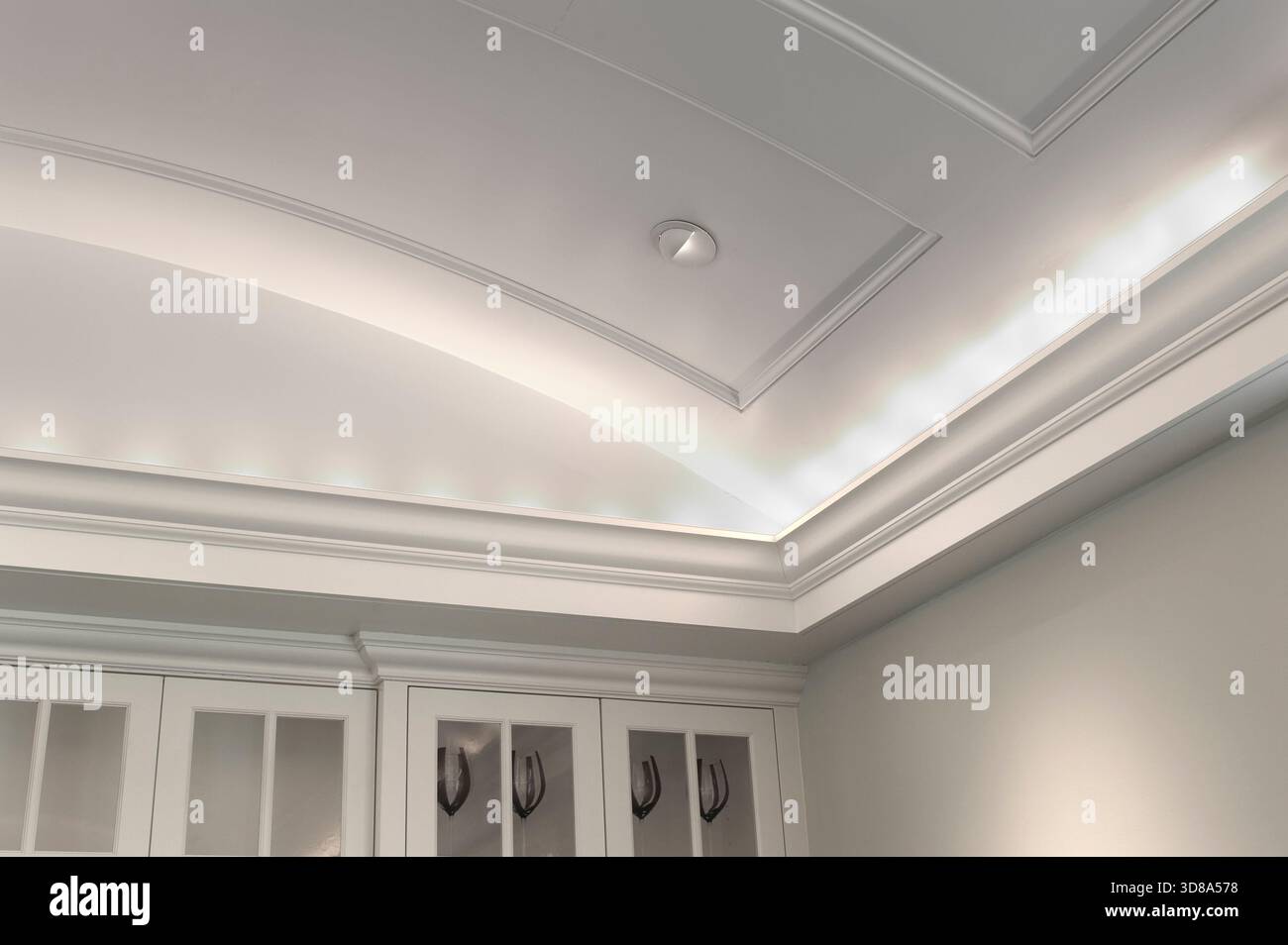 Bogendetail in einem teuren Haus, Pennsylvania, USA Stockfoto