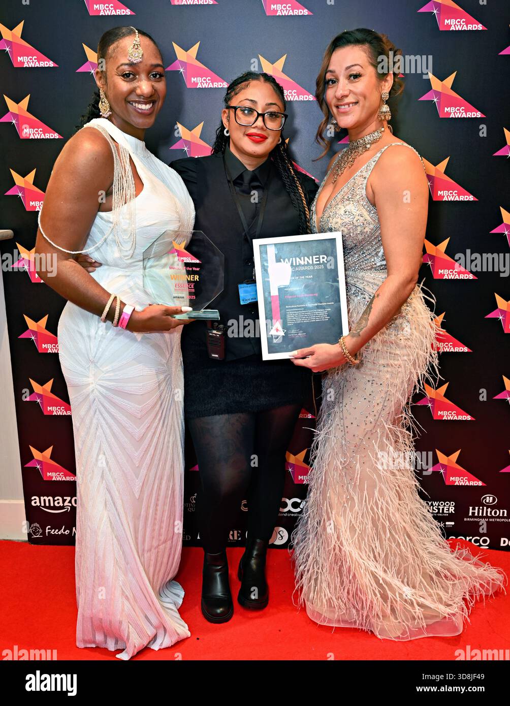 Birmingham, Großbritannien. November 2025. Essence Youth Mentoring Gewinner des Mentor of the Year bei den Awards of the Multikultural Business & Community Champion Awards 2025 (MBCC Awards) im Hilton Birmingham Metropole, Birmingham, Großbritannien. (Foto von 李世惠/siehe Li/Picture Capital) Credit: Siehe Li/Picture Capital/Alamy Live News Stockfoto
