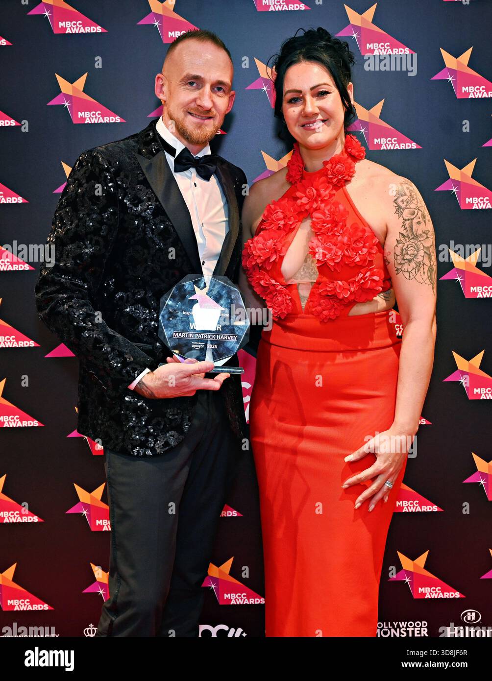 Birmingham, Großbritannien. November 2025. Martin Patrick Harvey Gewinner des Inspirational Construction Champion bei den Awards of the Multikultural Business & Community Champion Awards 2025 (MBCC Awards) im Hilton Birmingham Metropole, Birmingham, Großbritannien. (Foto von 李世惠/siehe Li/Picture Capital) Credit: Siehe Li/Picture Capital/Alamy Live News Stockfoto