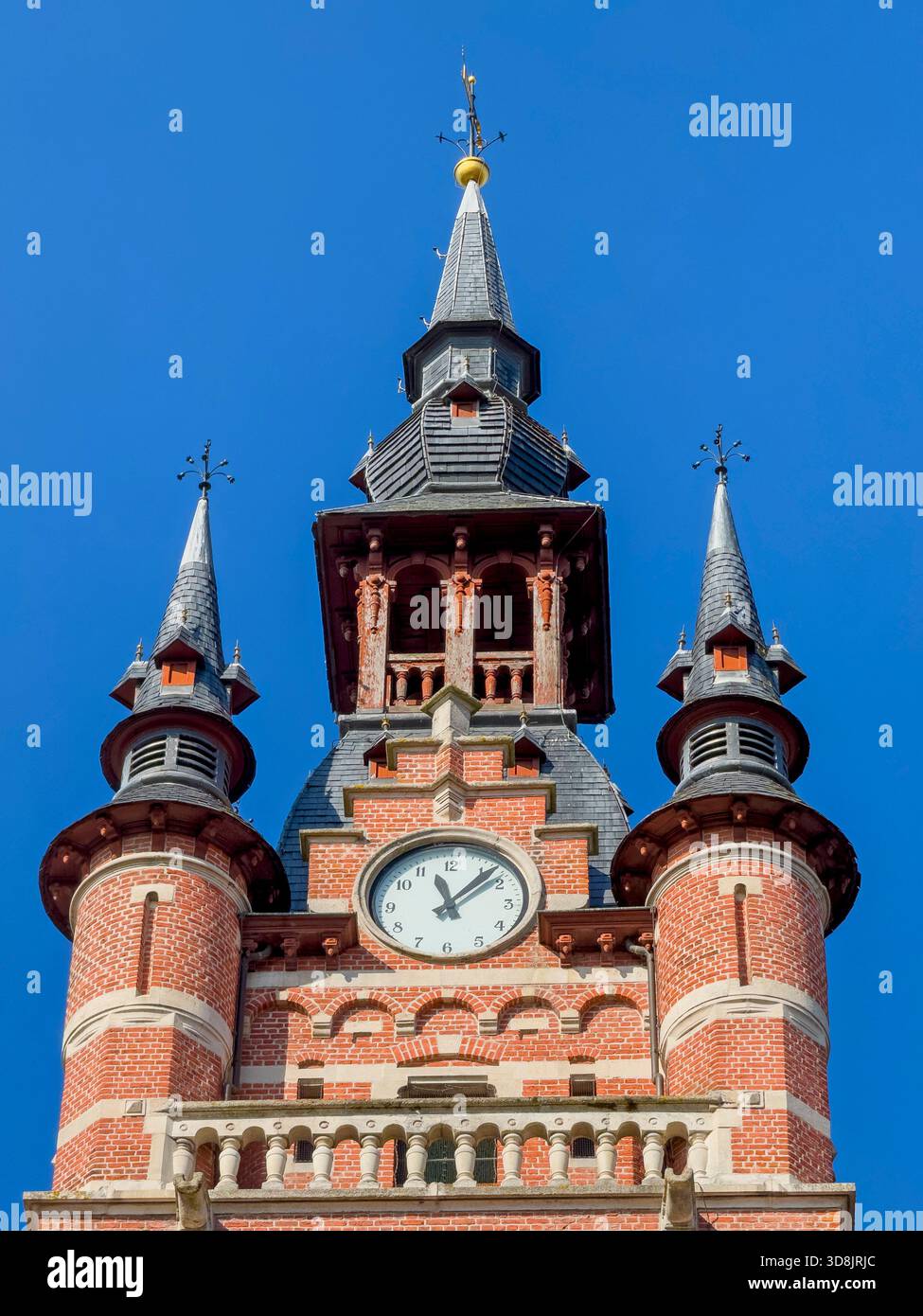 Belgien, Flämische Region, Provinz Ostflandern, Temse. Gemeentebestuur van Temse Stockfoto