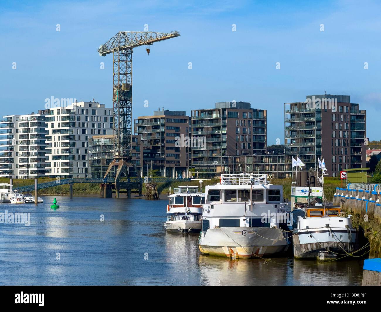 Belgien, Flämische Region, Provinz Ostflandern, Temse. Escaut Banks Stockfoto