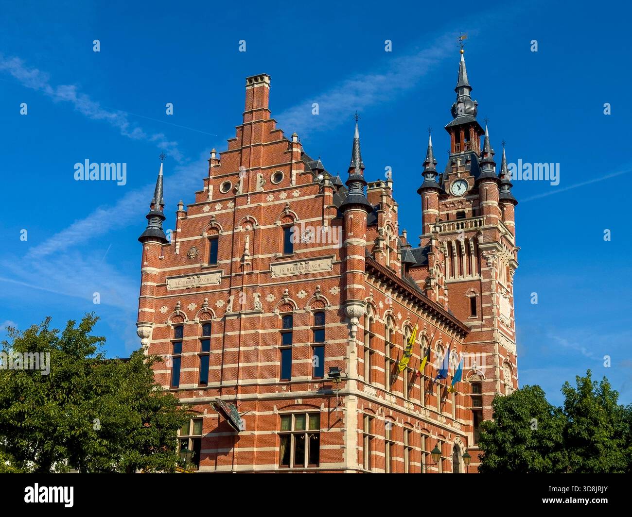 Belgien, Flämische Region, Provinz Ostflandern, Temse. Gemeentebestuur van Temse Stockfoto