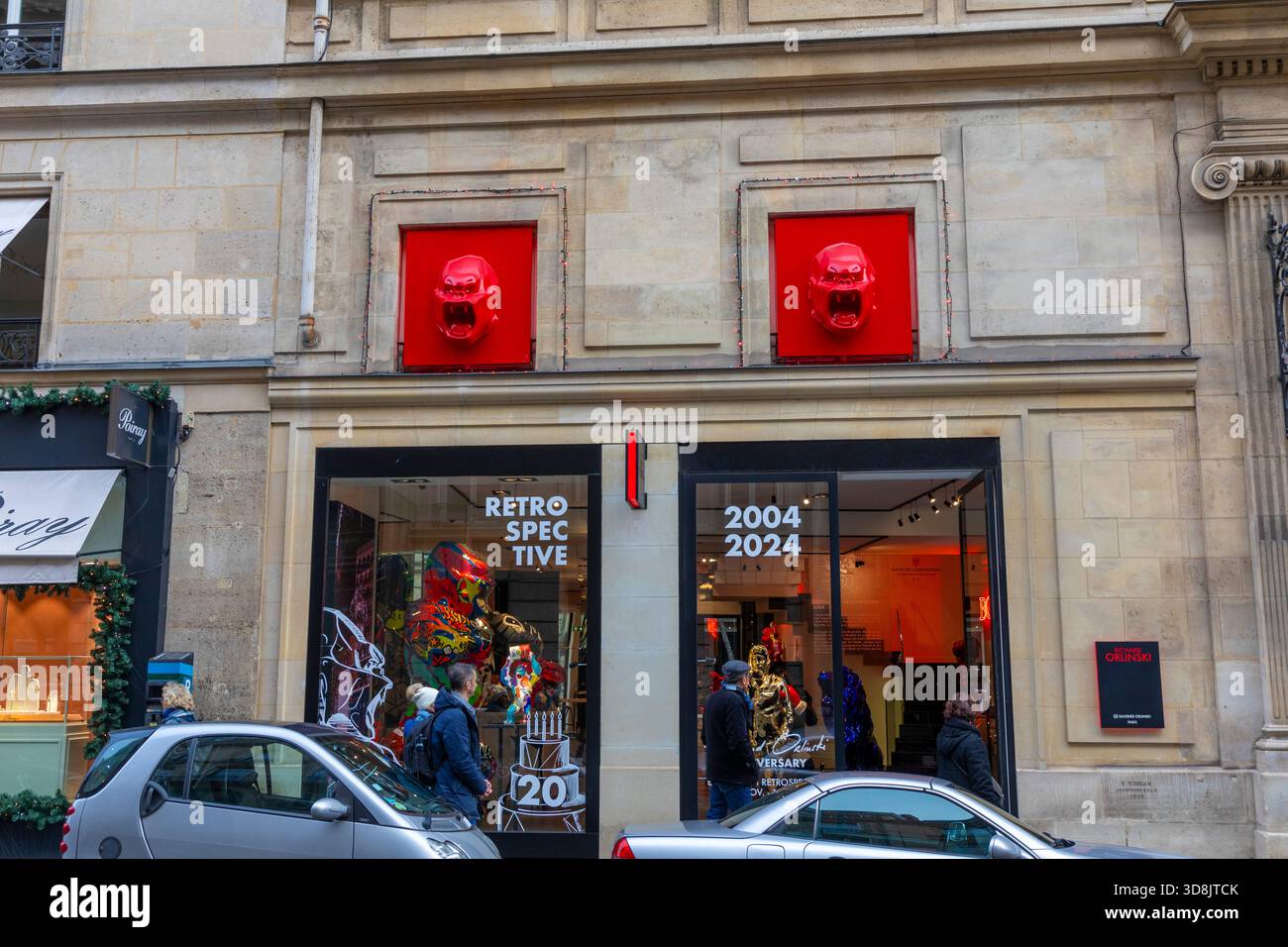 Frankreich, Ile-de-France, Paris, 8. Bezirk, rue du faubourg Saint-Honore, Galeries Richard Orlinski Stockfoto