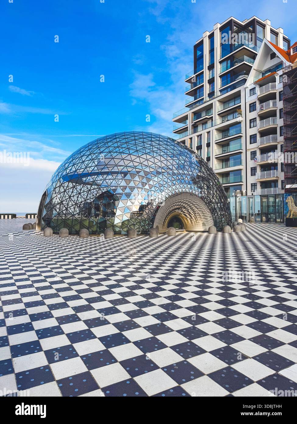 Belgien, Knokke-Heist, Sphere Knokke, ungewöhnliches Restaurant am Meer Stockfoto