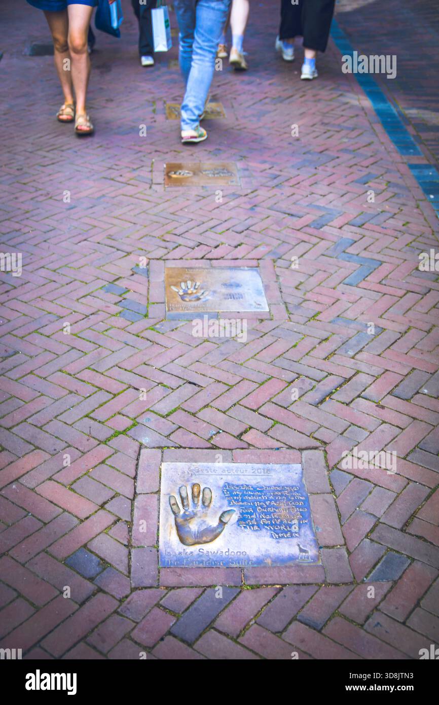 Niederlande, Provinz Utrecht, Utrecht, Walk of Fame Stockfoto