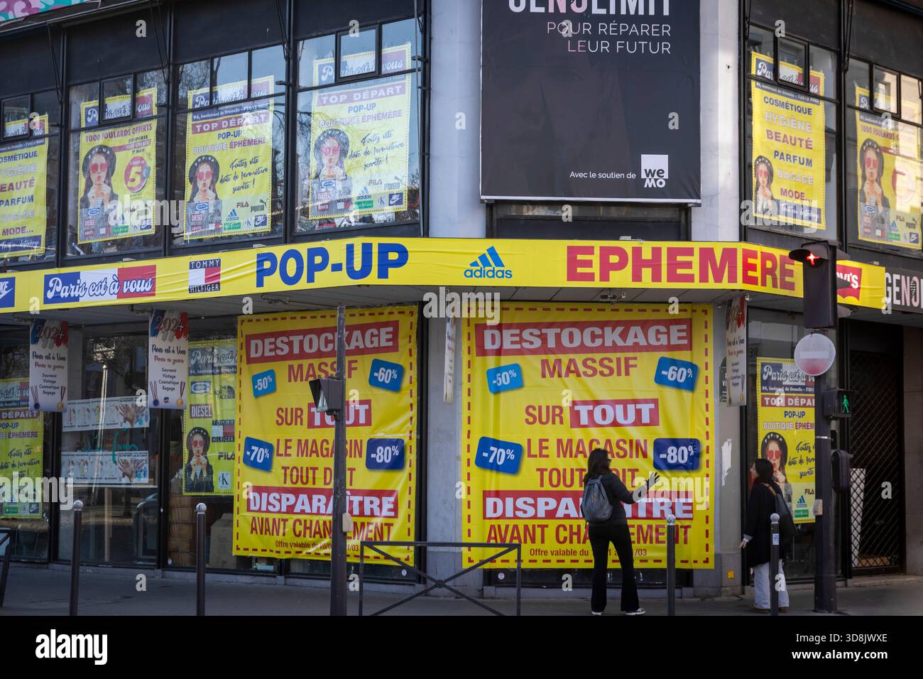 Frankreich, Ile-de-France, Paris, vorübergehender Laden. Popup-Fenster. Stockfoto